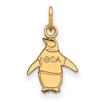 Gold Plated Sterling Silver Logoart Theta Phi Alpha Sorority Symbol Extra Small Pendant