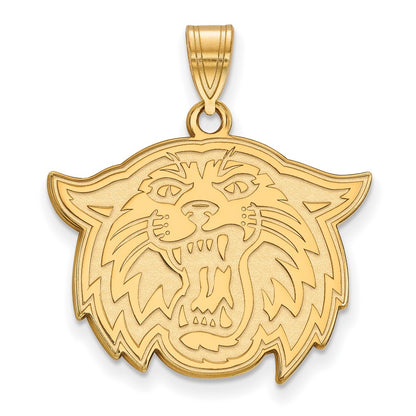 14K Yellow Gold Logoart Villanova University Wildcat Large Pendant