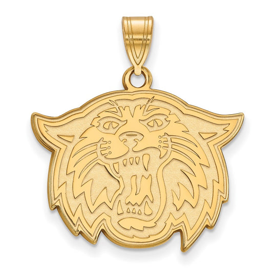 14K Yellow Gold Logoart Villanova University Wildcat Large Pendant
