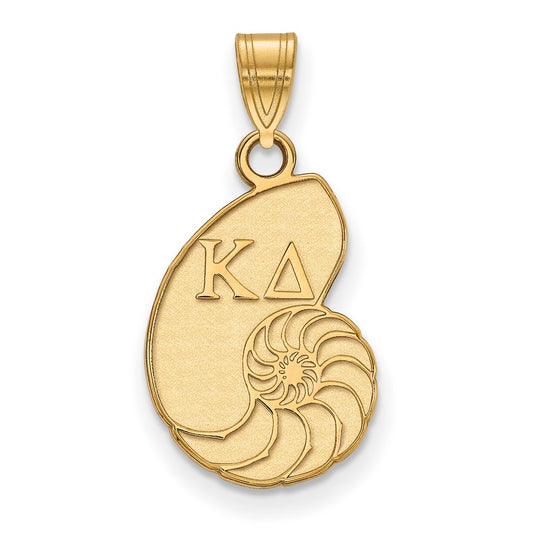 Gold Plated Sterling Silver Logoart Kappa Delta Sorority Symbol Small Pendant