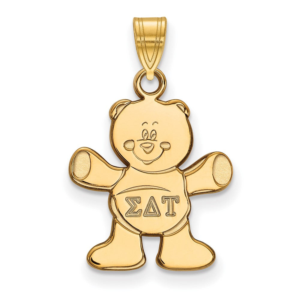 Gold Plated Sterling Silver Logoart Sigma Delta Tau Sorority Symbol Small Pendant