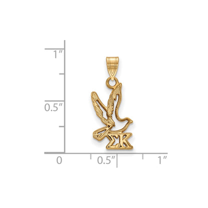 Gold Plated Sterling Silver Logoart Sigma Kappa Sorority Symbol Small Pendant