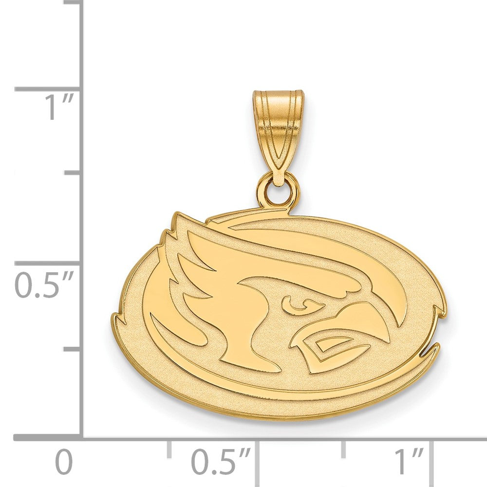 10K Yellow Gold Logoart Iowa State University Cardinal Medium Pendant