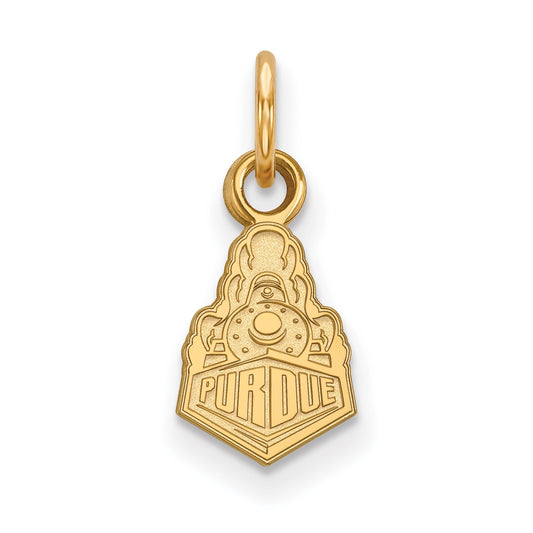 14K Yellow Gold Logoart Purdue University Boilermakers Train Logo Extra Small Pendant