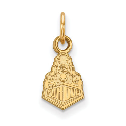 Gold Plated Sterling Silver Logoart Purdue University Boilermakers Train Logo Extra Small Pendant