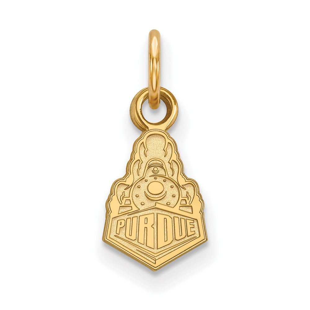 10K Yellow Gold Logoart Purdue University Boilermakers Train Logo Extra Small Pendant