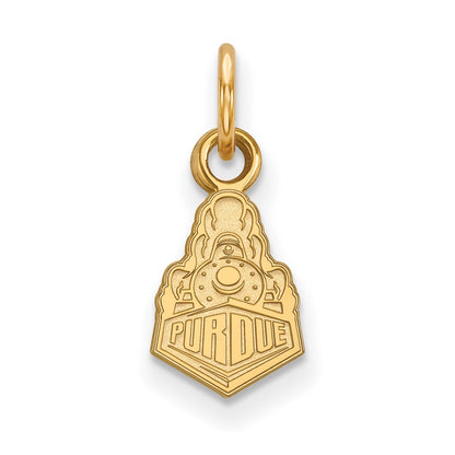 10K Yellow Gold Logoart Purdue University Boilermakers Train Logo Extra Small Pendant