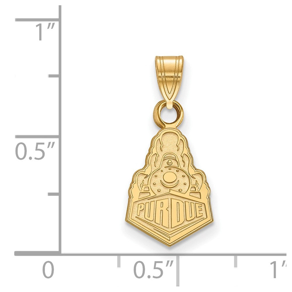 10K Yellow Gold Logoart Purdue University Boilermakers Train Logo Small Pendant
