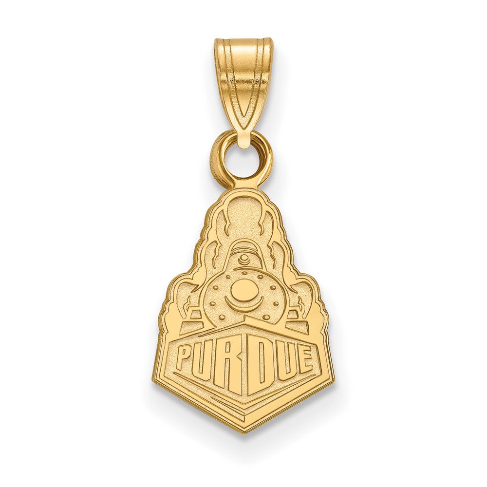 10K Yellow Gold Logoart Purdue University Boilermakers Train Logo Small Pendant