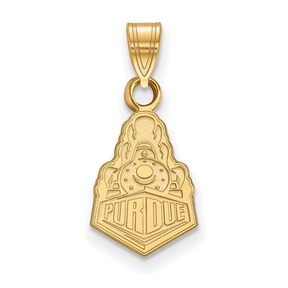 10K Yellow Gold Logoart Purdue University Boilermakers Train Logo Small Pendant