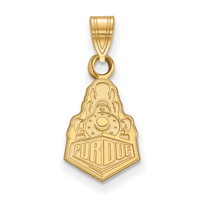 14K Yellow Gold Logoart Purdue University Boilermakers Train Logo Small Pendant