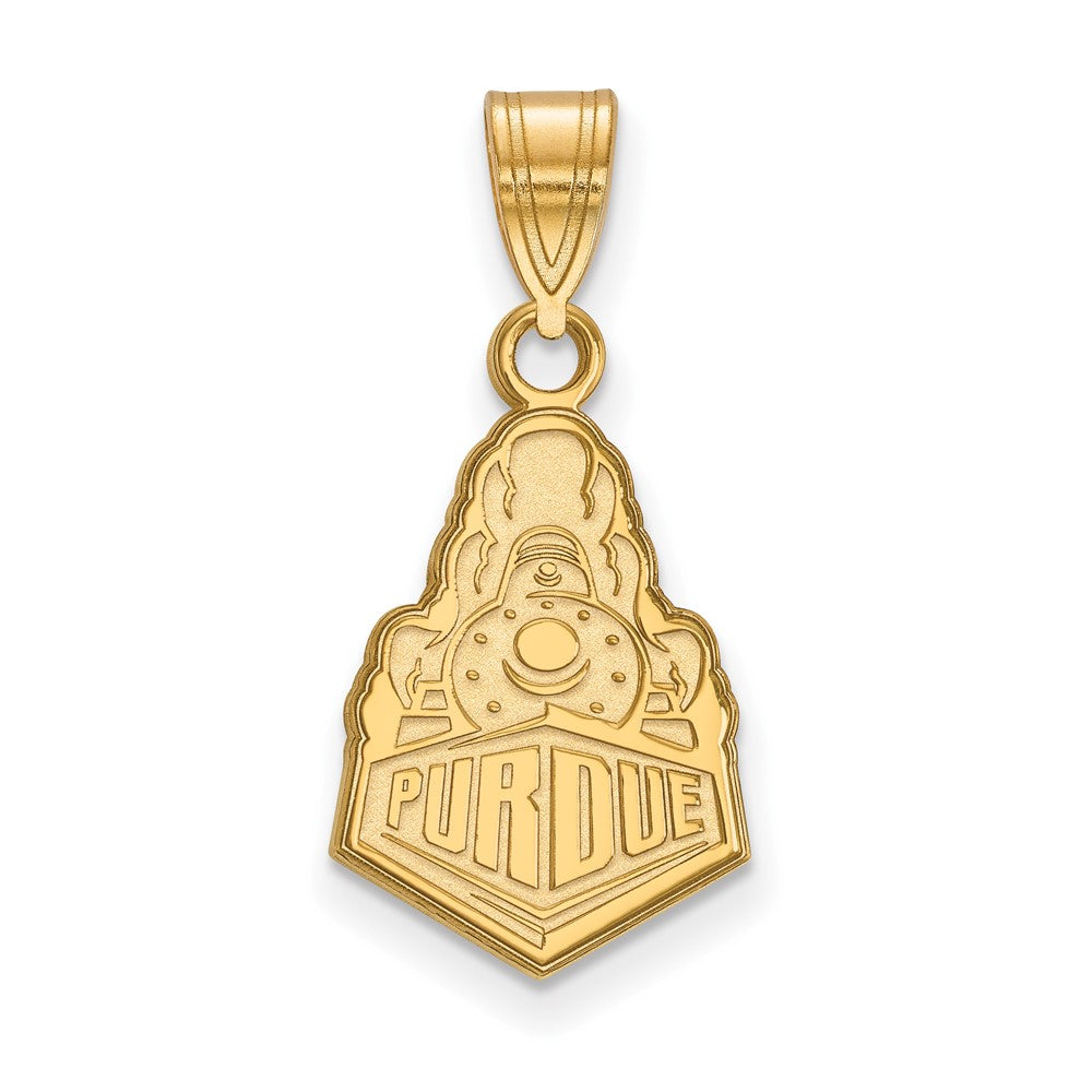 10K Yellow Gold Logoart Purdue University Boilermakers Train Logo Medium Pendant