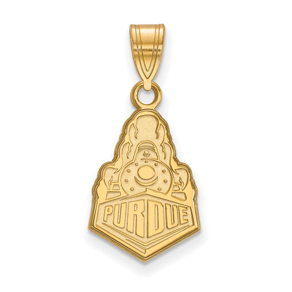 14K Yellow Gold Logoart Purdue University Boilermakers Train Logo Medium Pendant