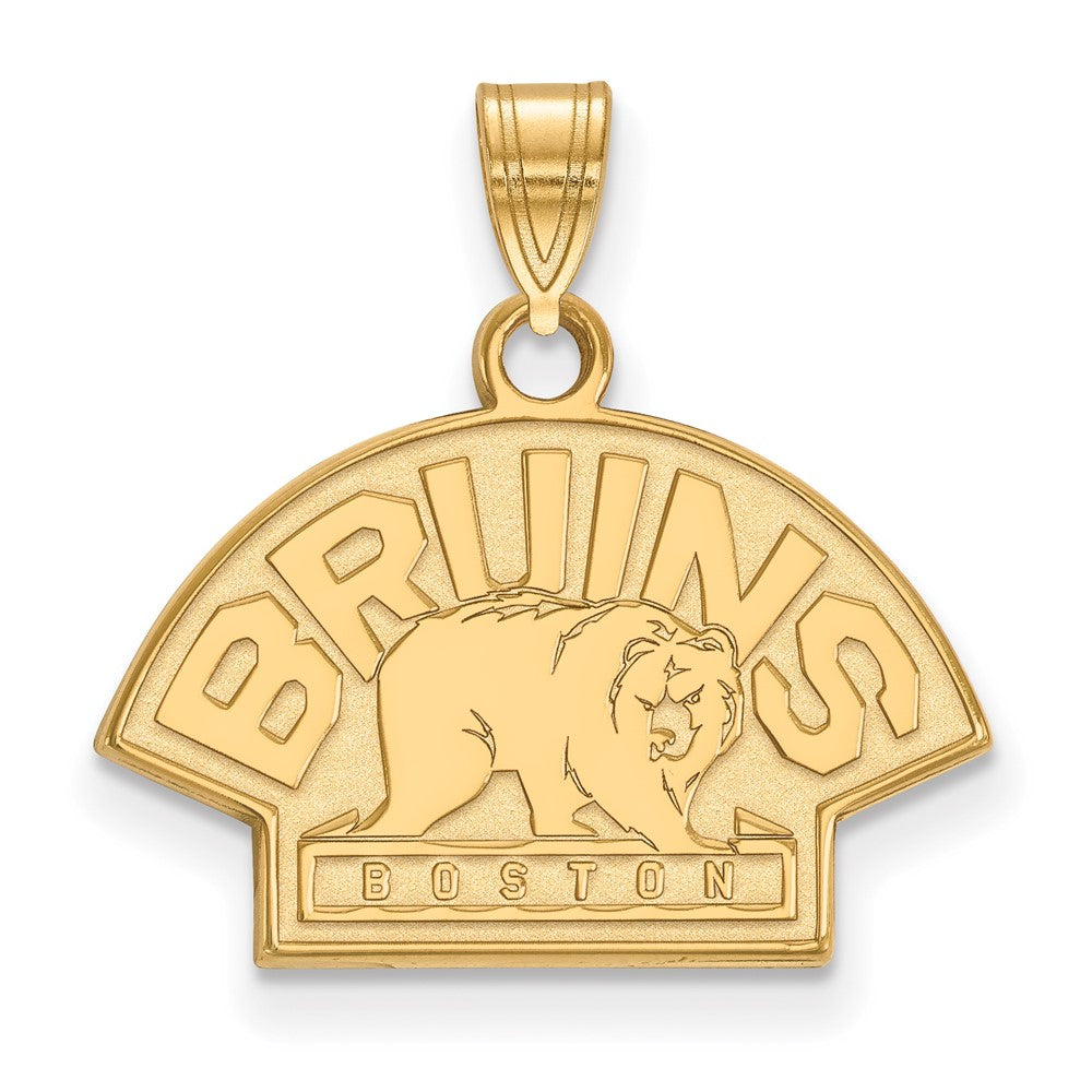 10K Yellow Gold Nhl Logoart Boston Bruins Small Pendant