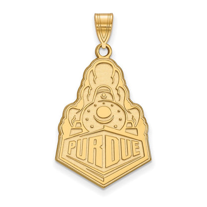 14K Yellow Gold Logoart Purdue University Boilermakers Train Logo Extra Large Pendant