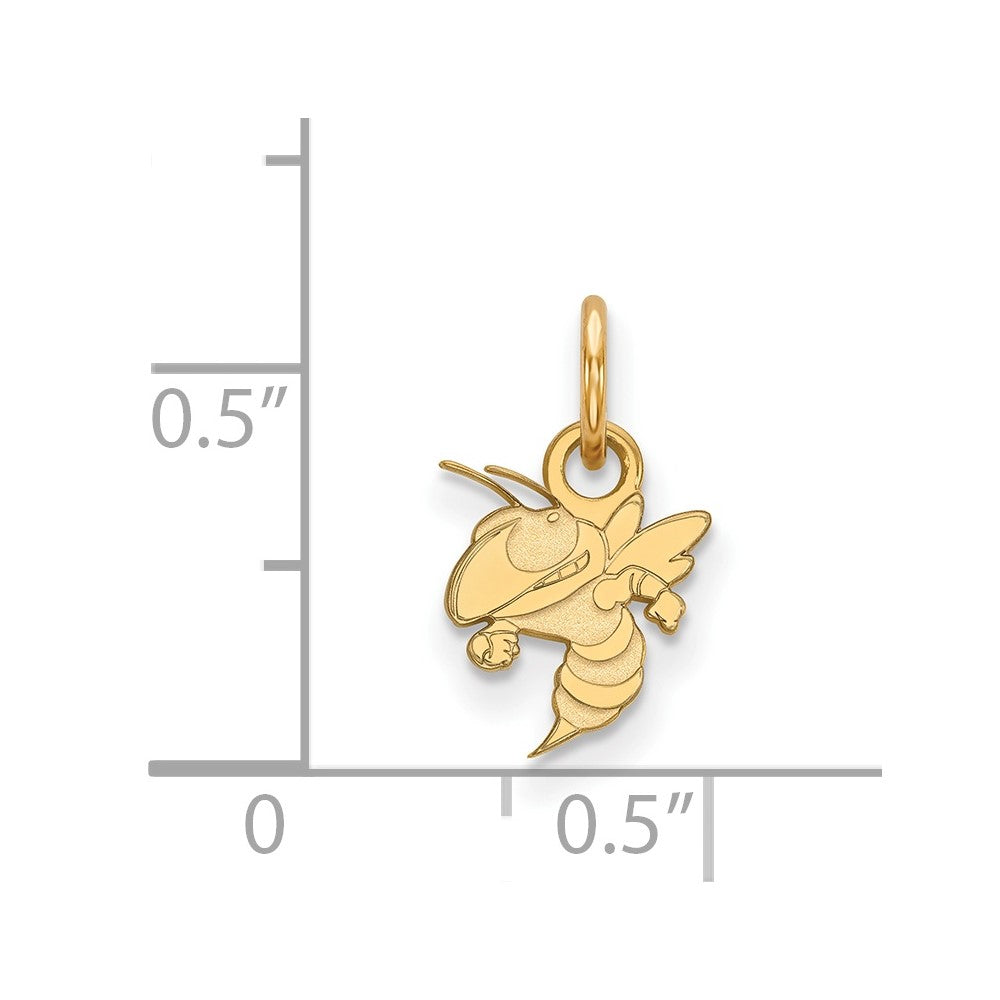 10K Yellow Gold Logoart Georgia Institute Of Technology Jacket Extra Small Pendant
