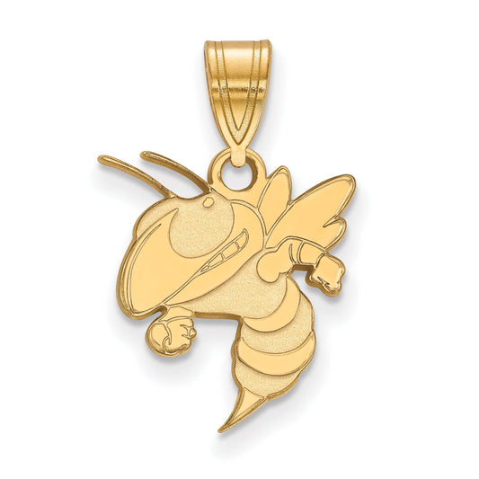 14K Yellow Gold Logoart Georgia Institute Of Technology Jacket Medium Pendant