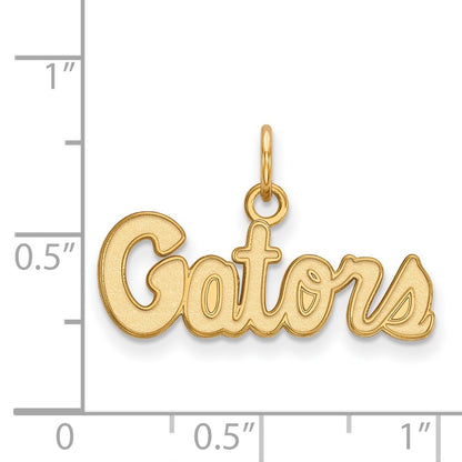 14K Yellow Gold Logoart University Of Florida Gators Script Extra Small Pendant