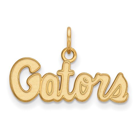 10K Yellow Gold Logoart University Of Florida Gators Script Extra Small Pendant