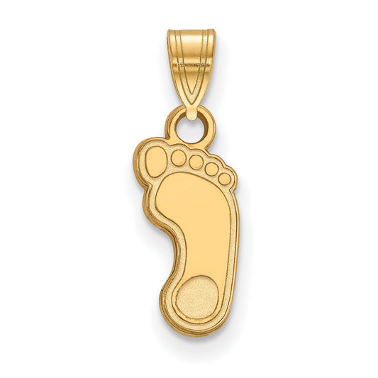 Gold Plated Sterling Silver Logoart University Of North Carolina Tar Heel Small Pendant