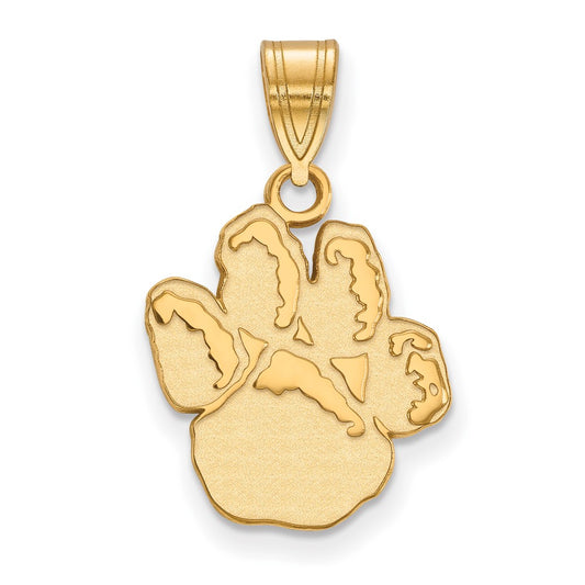 10K Yellow Gold Logoart University Of Pittsburgh Panther Paw Medium Pendant