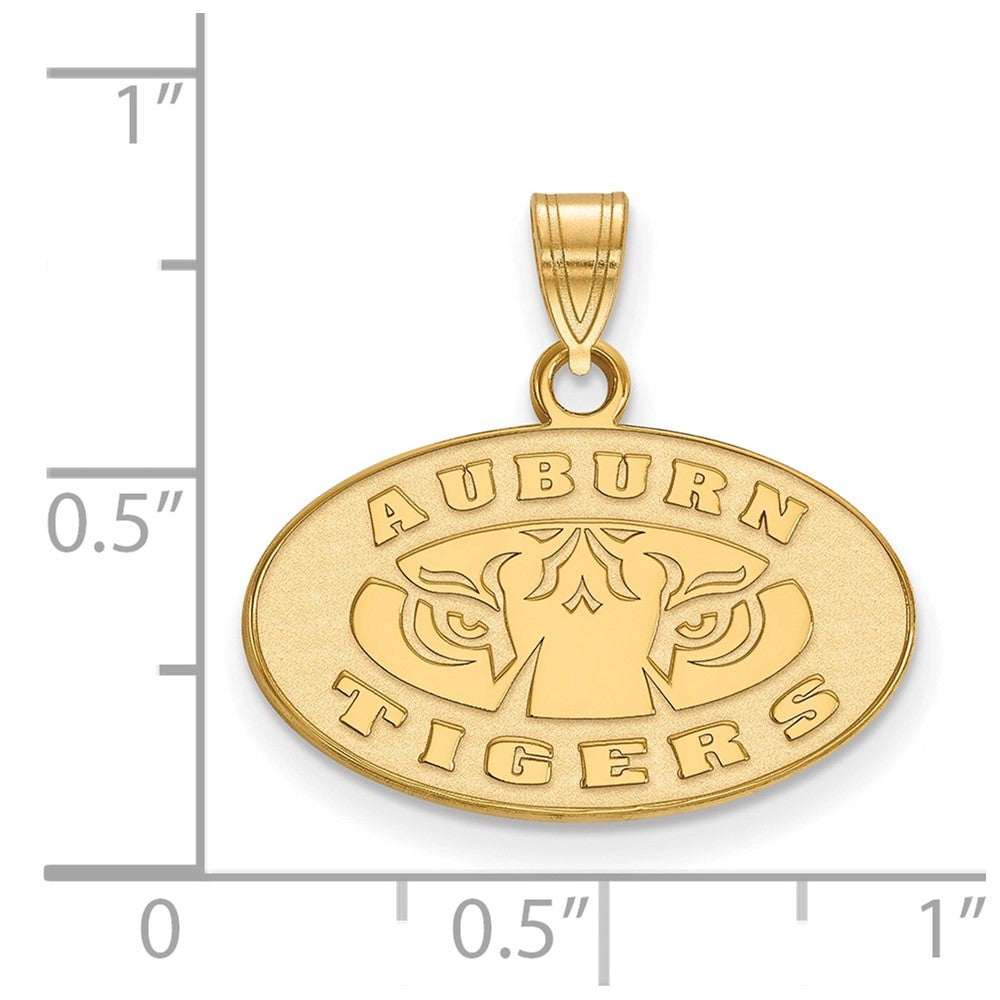 10K Yellow Gold Logoart Auburn Tigers Small Pendant
