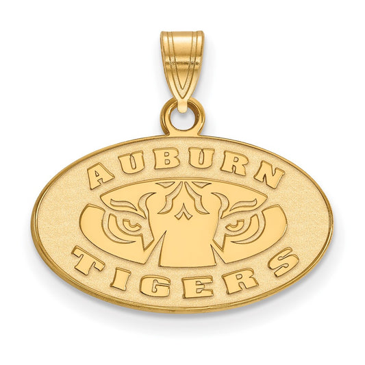 14K Yellow Gold Logoart Auburn Tigers Small Pendant