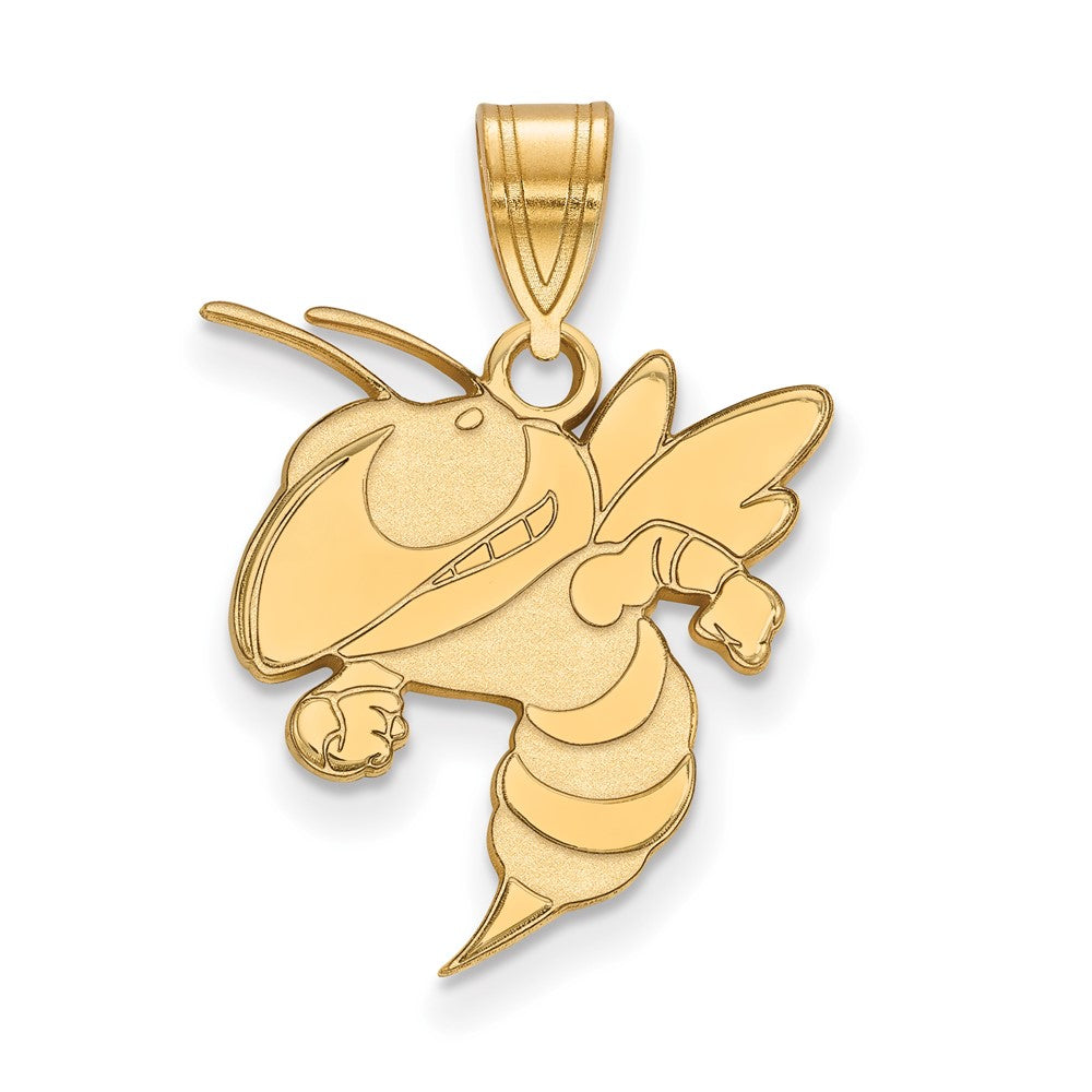 10K Yellow Gold Logoart Georgia Institute Of Technology Jacket Large Pendant