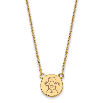 Gold Plated Sterling Silver Logoart Sigma Delta Tau Sorority Symbol Small Color Enamel Pendant 18 Inch Necklace