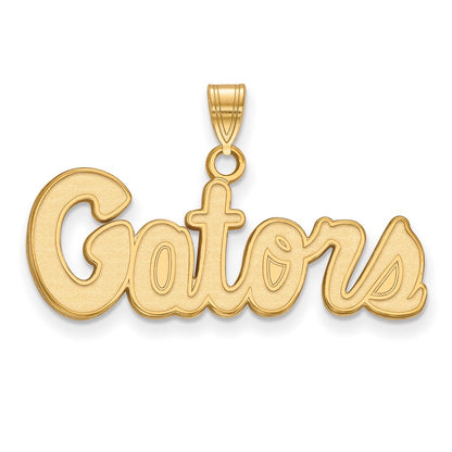 10K Yellow Gold Logoart University Of Florida Gators Script Small Pendant