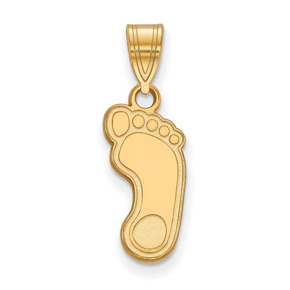 Gold Plated Sterling Silver Logoart University Of North Carolina Tar Heel Medium Pendant