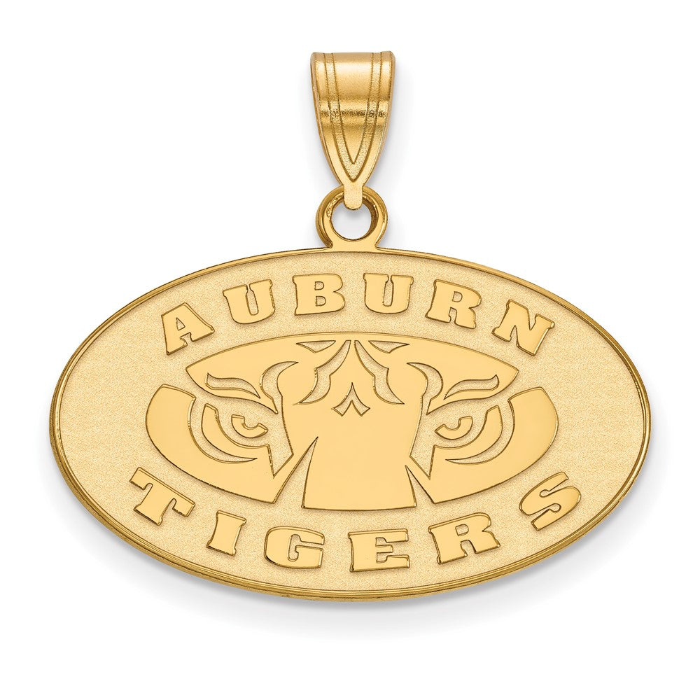 14K Yellow Gold Logoart Auburn Tigers Medium Pendant