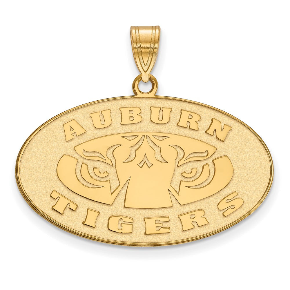 14K Yellow Gold Logoart Auburn Tigers Large Pendant