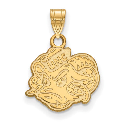 10K Yellow Gold Logoart University Of North Carolina Ram Small Pendant
