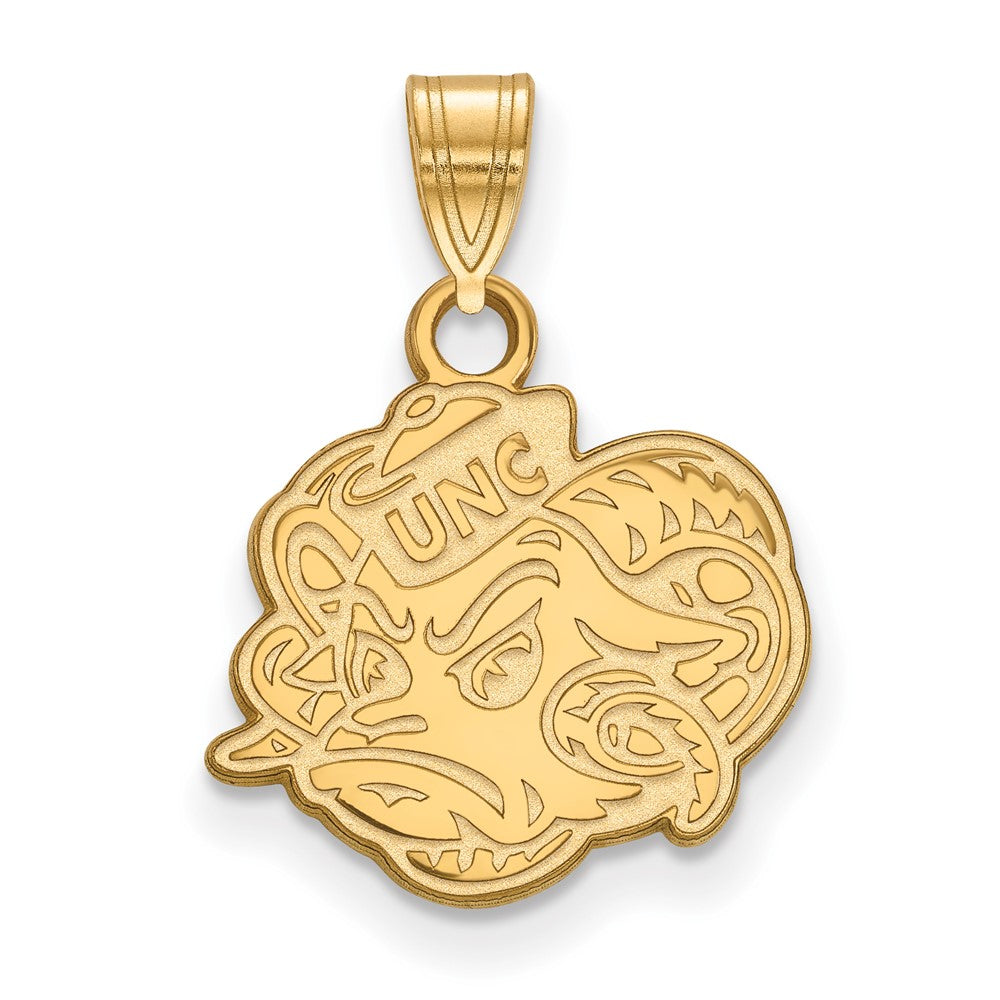 Gold Plated Sterling Silver Logoart University Of North Carolina Ram Small Pendant