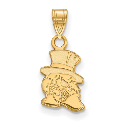Gold Plated Sterling Silver Logoart Wake Forest University Demon Deacon Small Pendant