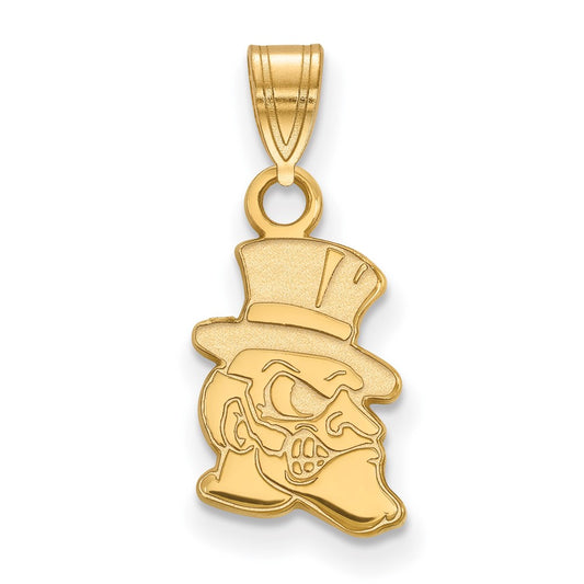 Gold Plated Sterling Silver Logoart Wake Forest University Demon Deacon Small Pendant