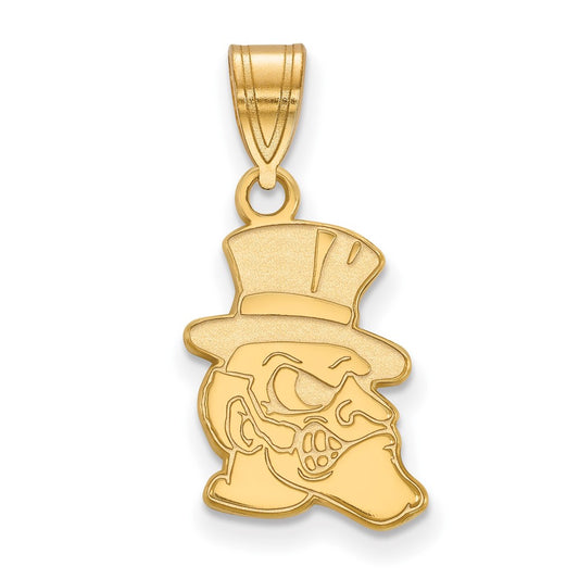 14K Yellow Gold Logoart Wake Forest University Demon Deacon Medium Pendant