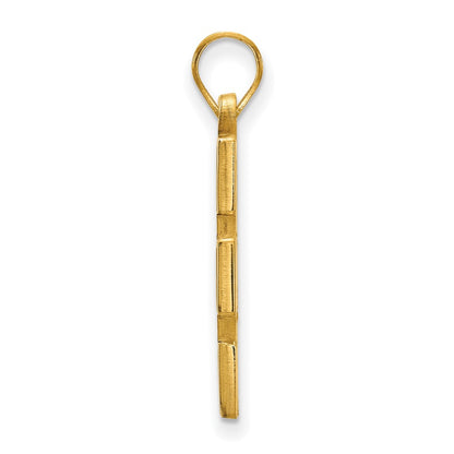 Gold Plated Sterling Silver Logoart University Of Michigan Letter M Large Blue Enameled Pendant