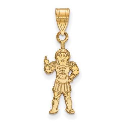 14K Yellow Gold Logoart Michigan State University Spartan Large Pendant