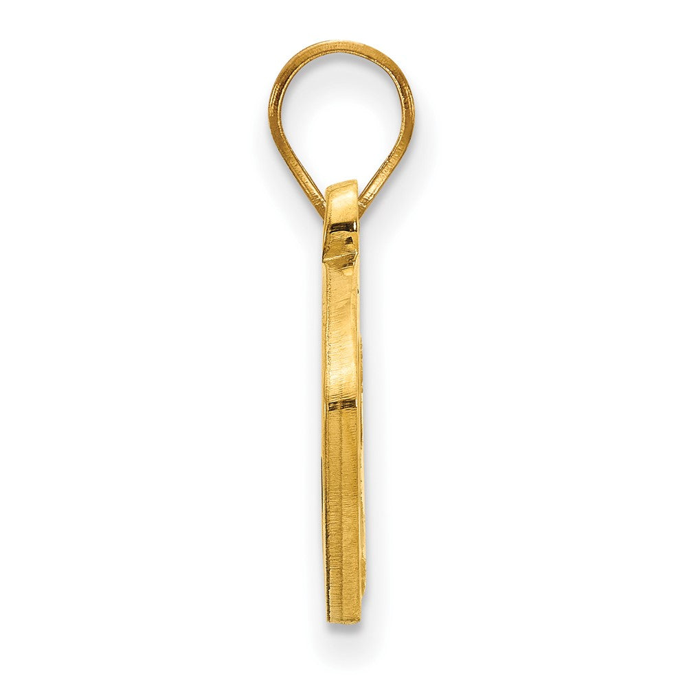 Gold Plated Sterling Silver Logoart West Virginia University Mountaineer Football Pendant