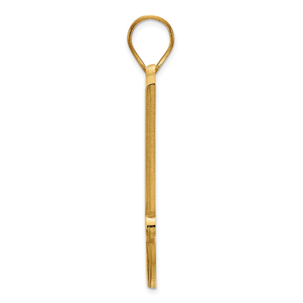 Gold Plated Sterling Silver Logoart Oklahoma State University O S U Extra Large Pendant