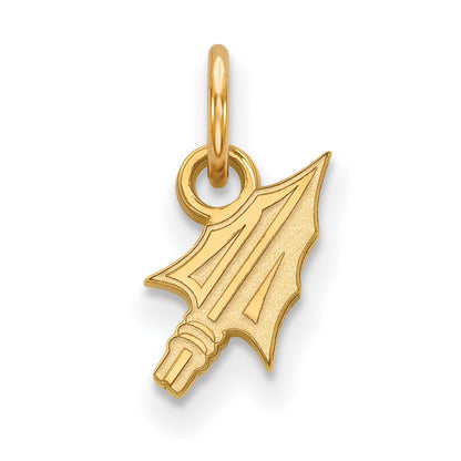 10K Yellow Gold Logoart Florida State University Arrow Extra Small Pendant