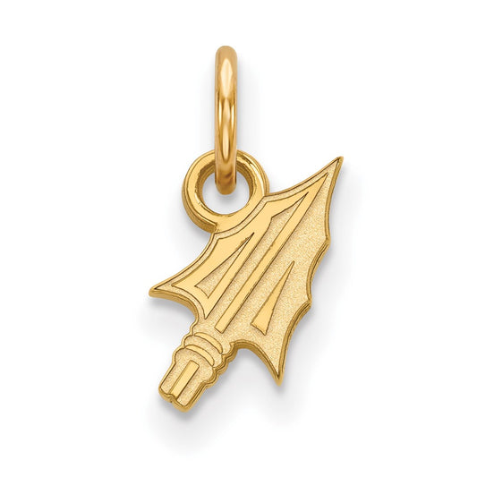 10K Yellow Gold Logoart Florida State University Arrow Extra Small Pendant