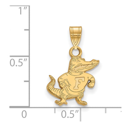 10K Yellow Gold Logoart University Of Florida Gator Small Pendant