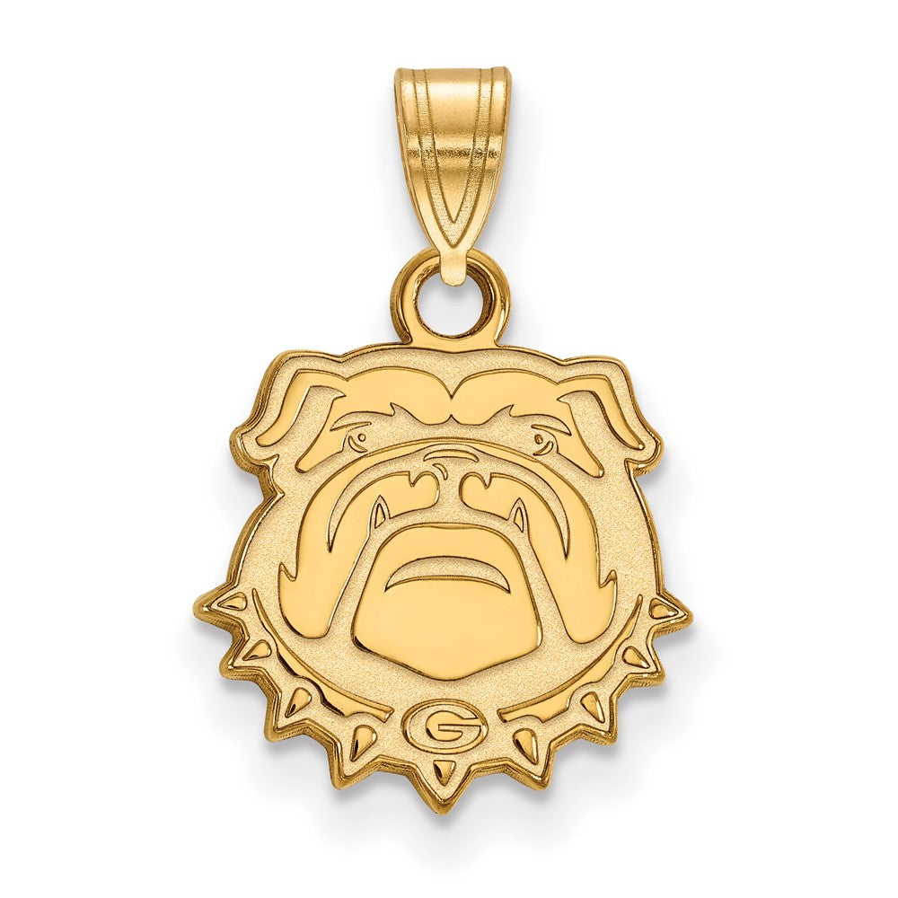 10K Yellow Gold Logoart University Of Georgia Bulldog Small Pendant