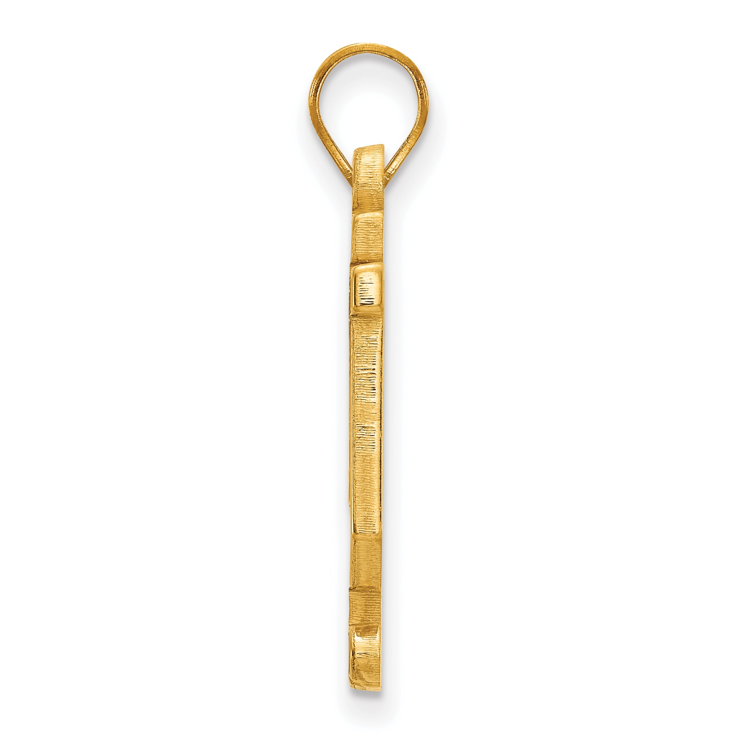 Gold Plated Sterling Silver Logoart Indiana University I U Large Enameled Pendant