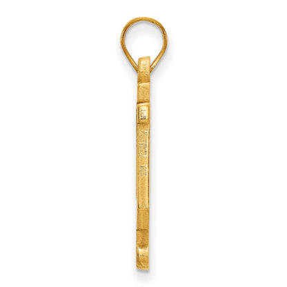 Gold Plated Sterling Silver Logoart Indiana University I U Large Enameled Pendant