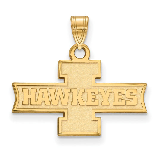 10K Yellow Gold Logoart University Of Iowa Hawkeyes Small Pendant