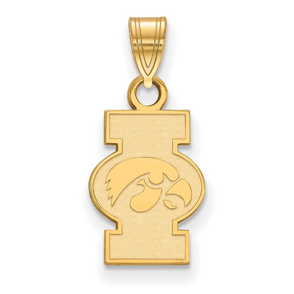 10K Yellow Gold Logoart University Of Iowa Small Pendant